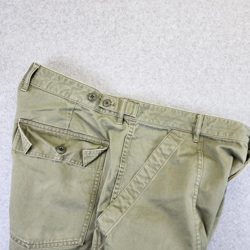 Wallace & Barnes Mens 35 Utility Shorts Green Military Army OG 107 Camp Fatigue